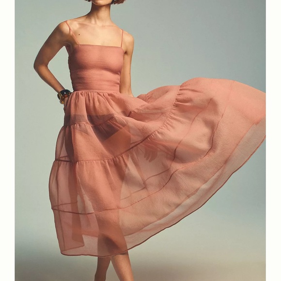 Anthropologie Dresses & Skirts - Ohsevendays NWT Sheer Tiered Dress
